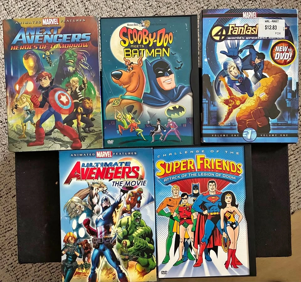 Super Hero DVD Lot 5 for $5