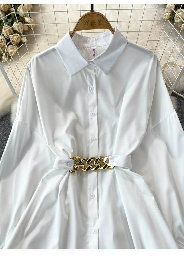 White long shirt - photo 2
