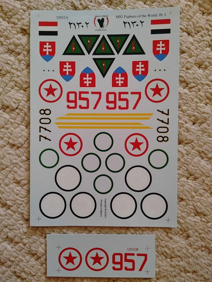 Eagle Strike Productions MIG Fighters of the World Part I Decals - photo 3