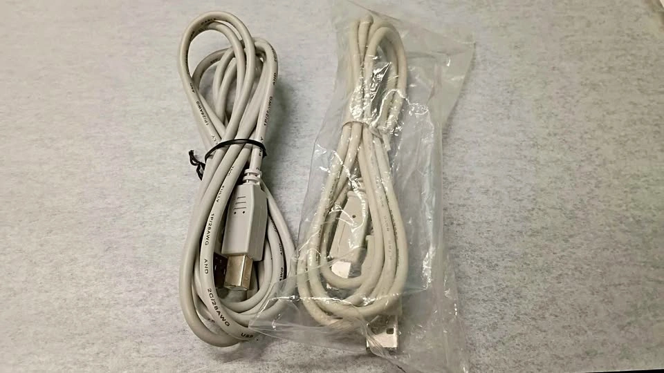 Lot of 2 USB 2.0 Type-A to Type-B Printer Cables