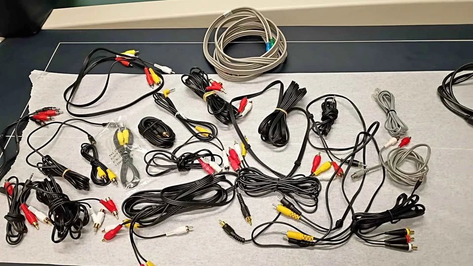 Assorted Audio and Video Cables