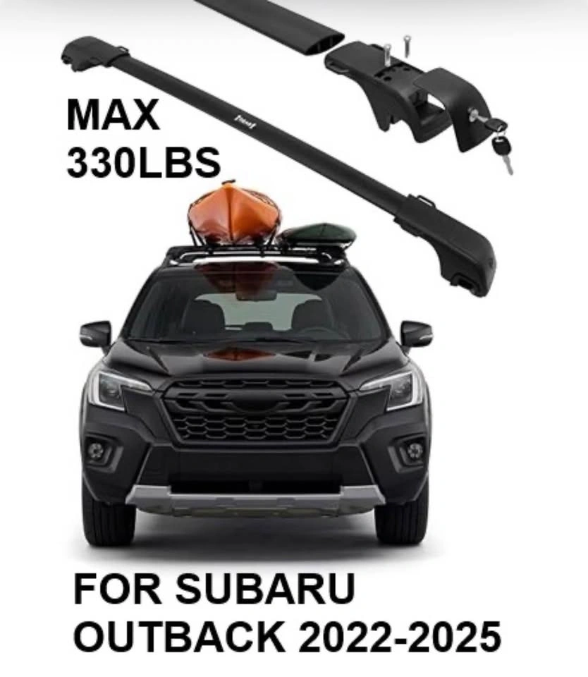 Lockable Subaru Outback 2022-2025 Roof Rack Crossbars - photo 2