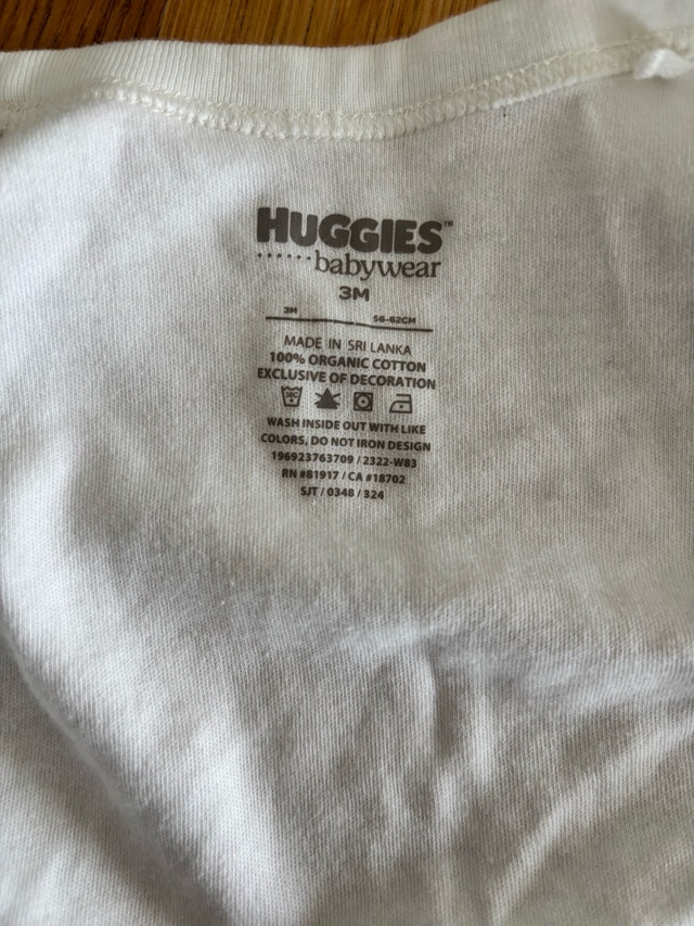 White Huggies Baby Outfit- Gender Neutral - photo 3