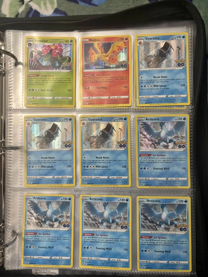 Pokémon GO TCG Card Lot Holos - Venusaur, Moltres, Gyarados, Art