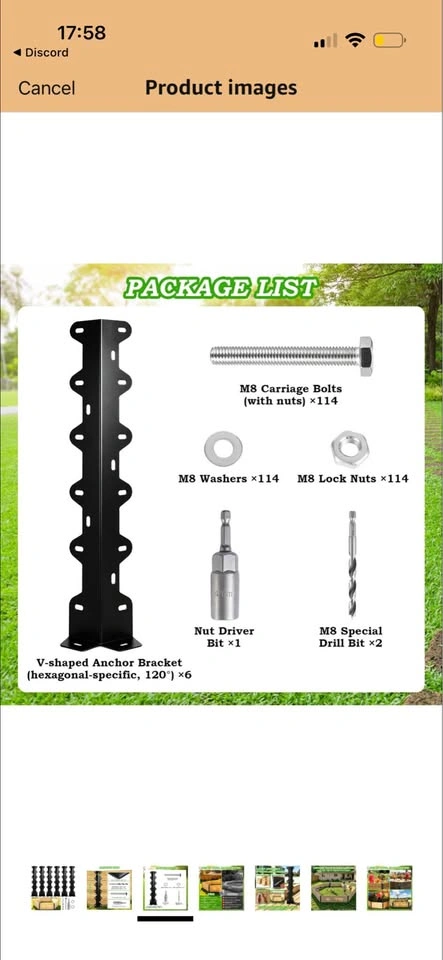 6-Pack Gaga Ball Pit Brackets, Hexagon DIY Playground Connectors - photo 3