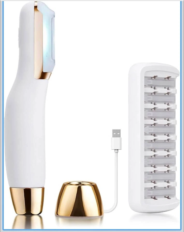 Rechargeable Dermaplaning Tool with 3 Speeds and LED Light