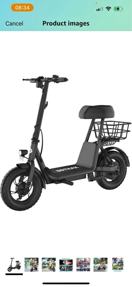 New Gotrax A5 Electric Scooter w/Seat