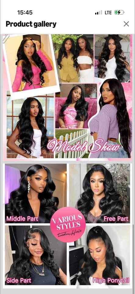 13x6 Lace Front Human Hair Wig 18 Inch Body Wave - photo 4
