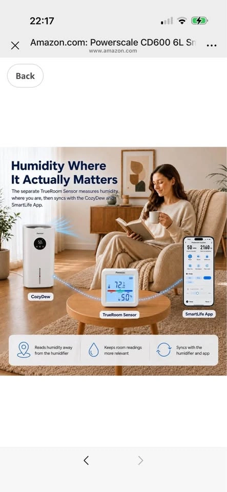 Powerscale CD600 6L Smart Humidifier - photo 2
