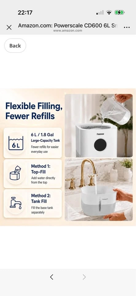 Powerscale CD600 6L Smart Humidifier - photo 3