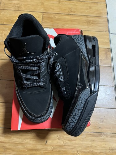 Jordan Air Jordan 3 Black Mid Top Men’s Basketball Sneaker - photo 2