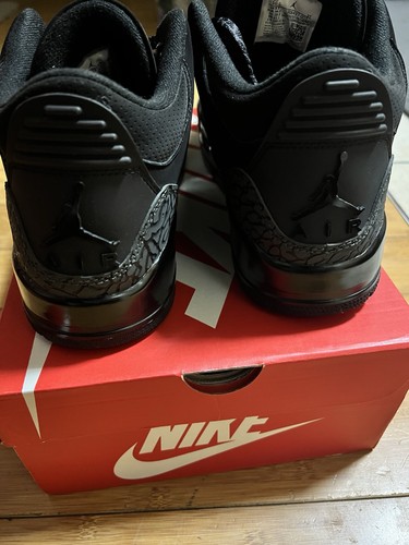 Jordan Air Jordan 3 Black Mid Top Men’s Basketball Sneaker - photo 3