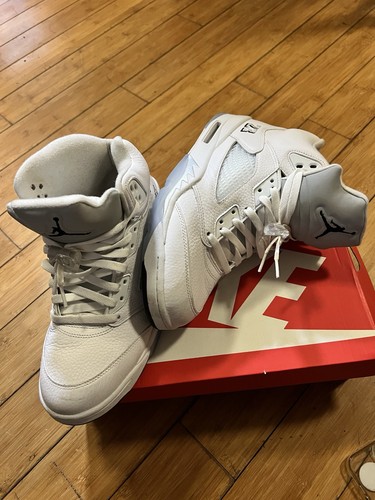 Jordan Air Jordan 5 White Men's Basketball Sneakers - photo 2