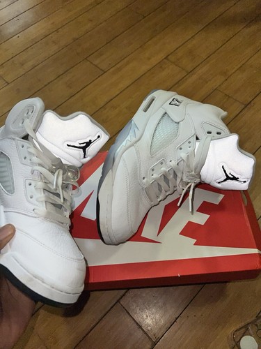 Jordan Air Jordan 5 White Men's Basketball Sneakers - photo 4