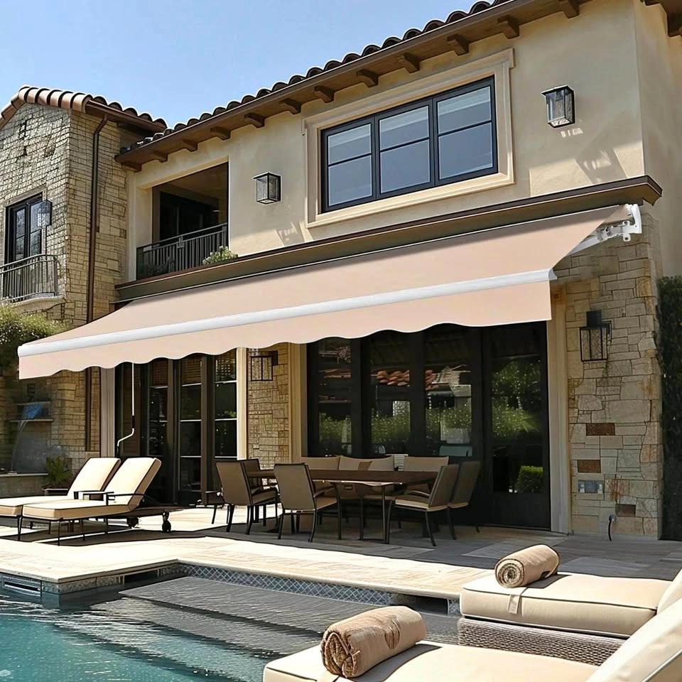 10x8.2 Manual Retraction Slope Patio Awning