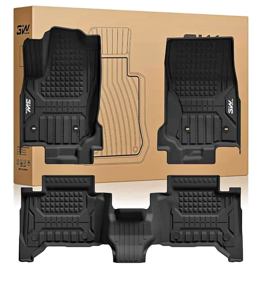 3W Floor Mats for Toyota 4Runner 2025 2026 Hybrid Only