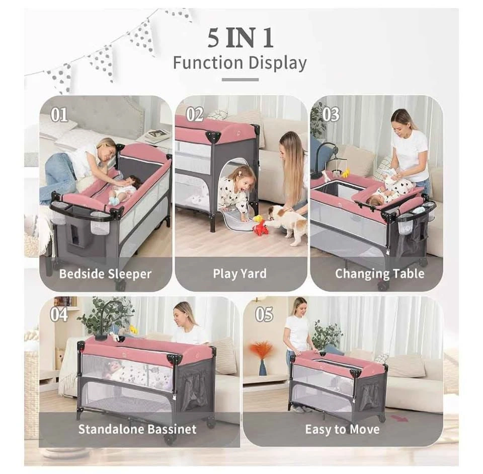 Meichyun 3-in-1 Baby Playard and Crib - photo 5