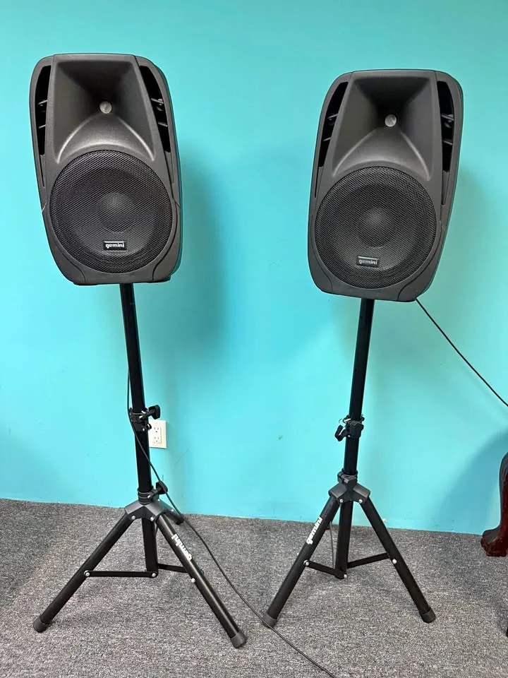 Music system with mic and other other accesories for sale thumbnail