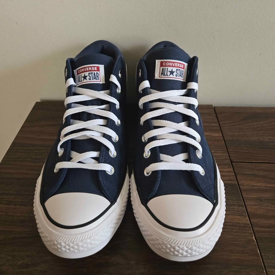 Converse CTAS Malden Street Mid Shoes Mens Size 10.5 Navy Blue - photo 5