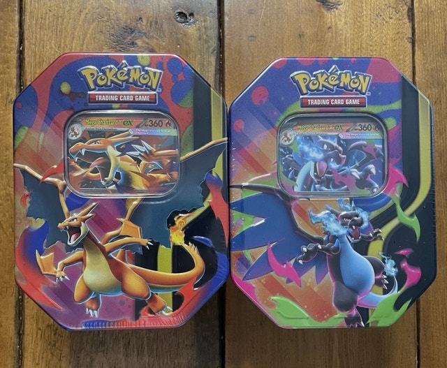 Mega Charizard EX Tins X and Y - Brand New POKEMON PACKS