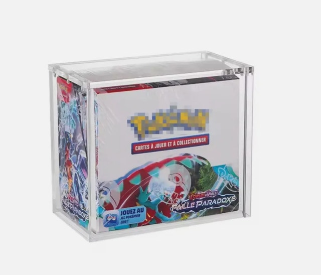 Pokemon Booster Box Display Acrylic Case Magnetic Anti UV