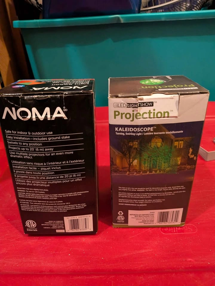NOMA Light Ribbon Projector and Gemmy LED Kaleidoscope Light - photo 2