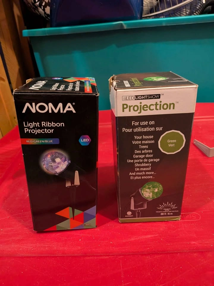 NOMA Light Ribbon Projector and Gemmy LED Kaleidoscope Light - photo 3