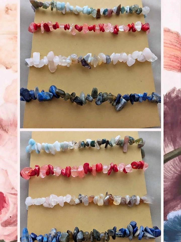 Handmade Gemstone Anklets - Pack of 4