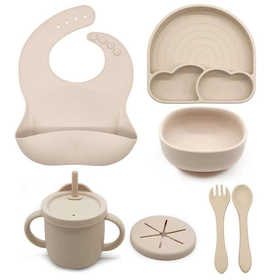 BinkyBinky 9 pc Baby Feeding Dinnerware Set Silicone BPA Free - photo 3