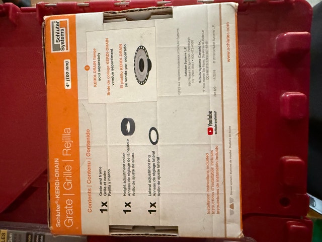Schluter-KERDI-DRAIN 4 inch Grate - photo 2