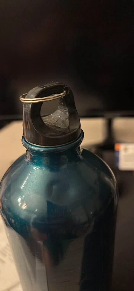 Mountain Warehouse Aluminium Water Bottle 1L Metallic Teal Blue - photo 3