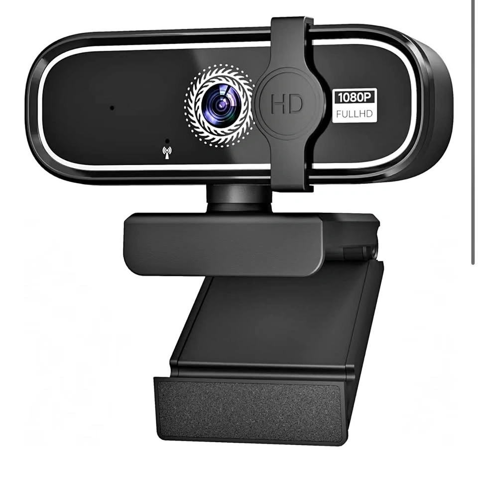 1080p Full HD Webcam with Dual Noise-Cancelling Microphones