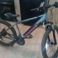 Huffy Vertis Gray Mountain E-Bike with Disc Brakes