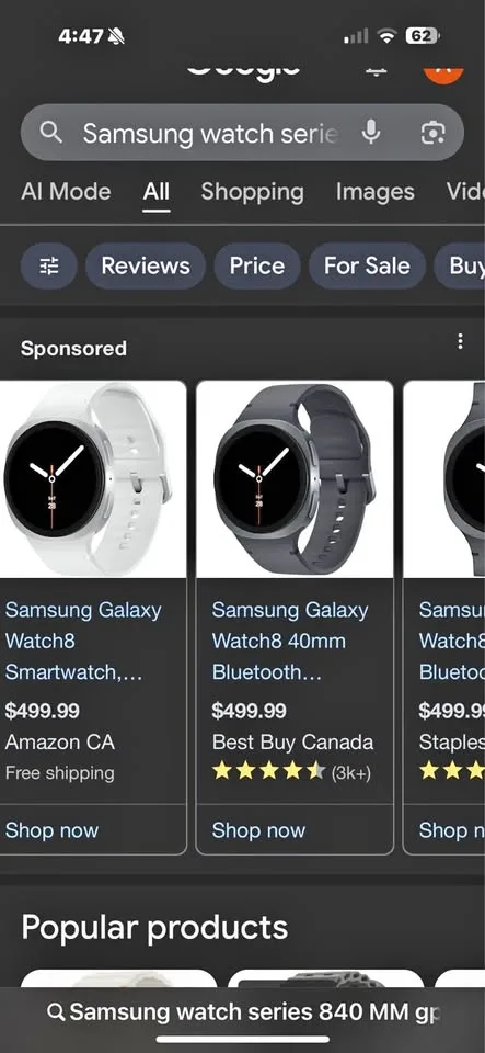 Samsung watch series 8 40 mm brand new unused thumbnail