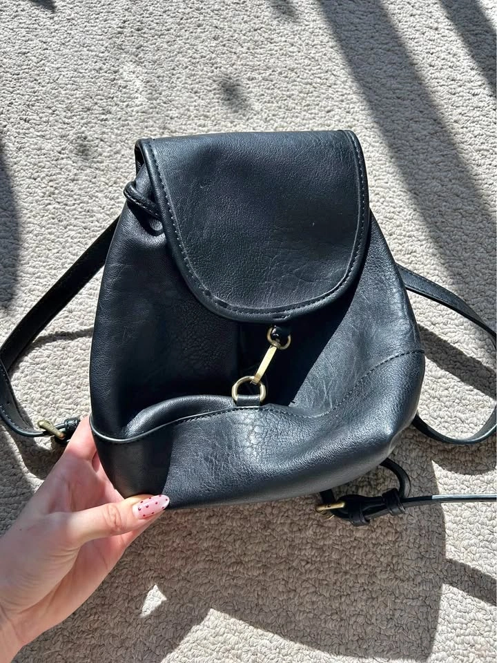 Black Backpack Purse