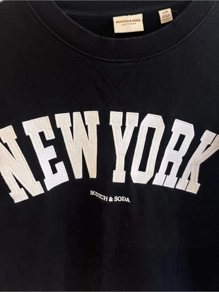 Scotch & Soda Black "New York" Crewneck Sweater women’s large - photo 2