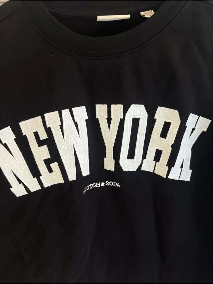 Scotch & Soda Black New York Crewneck Sweatshirt Size XS - photo 2