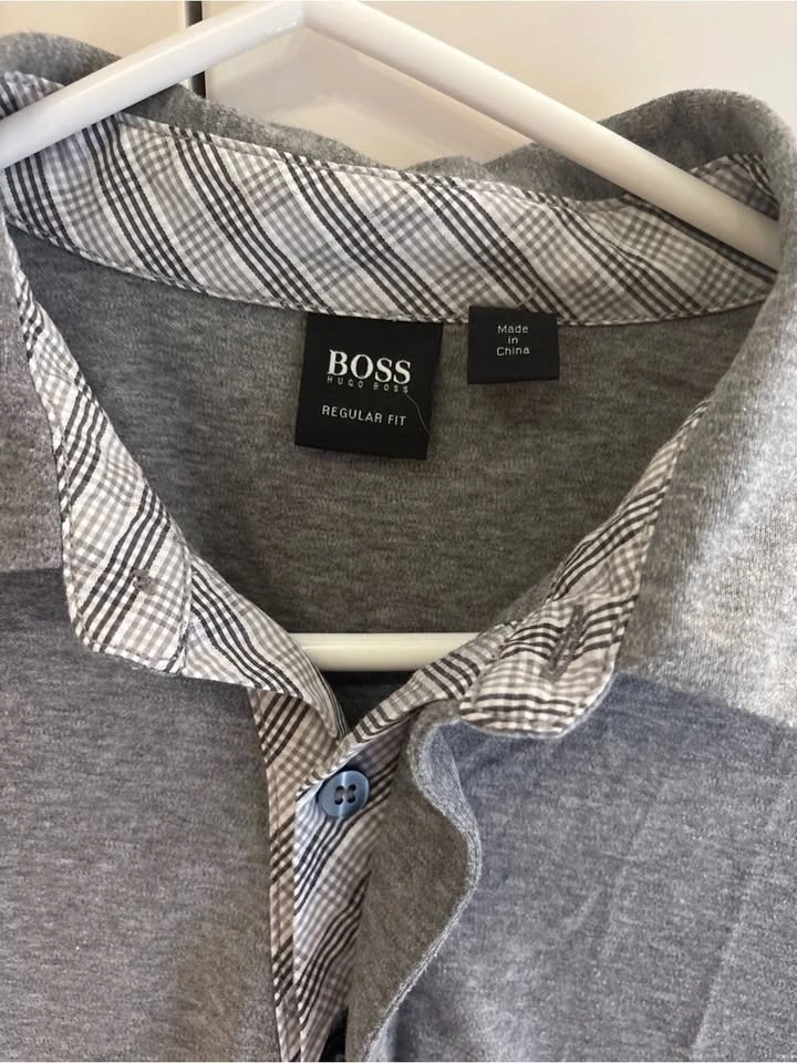 BOSS Men's Grey Polo Shirt large - photo 2