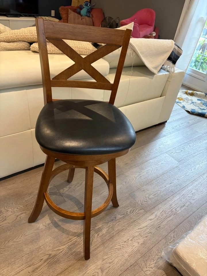 Swivel Bar Stool. Solid wood - photo 3