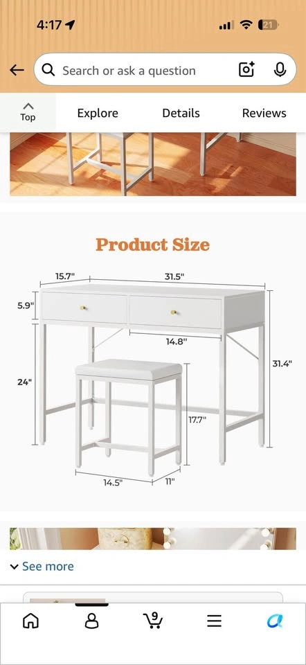 Desk & Stool - photo 4