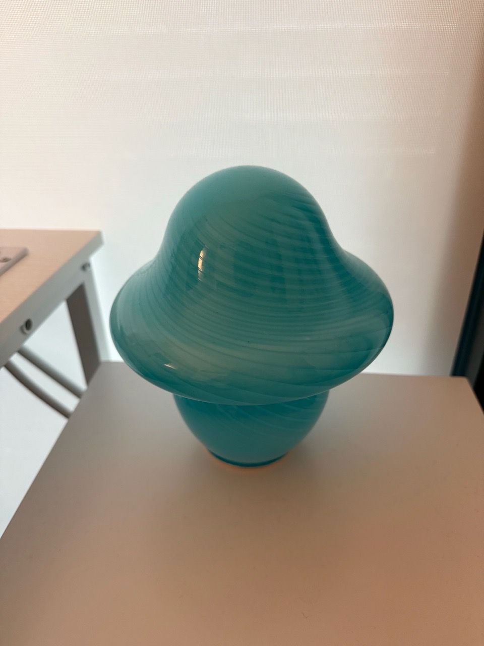 Blue Mushroom Lamp