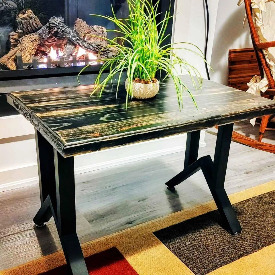Rustic Solid Wood Coffee Table - photo 5