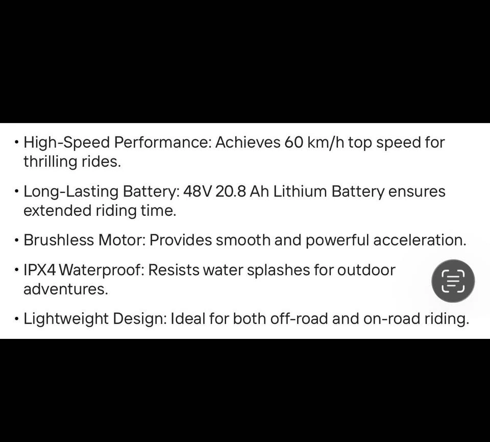 BLACKED-OUT 60 km/h ELECTRIC TRAIL BIKE - photo 5