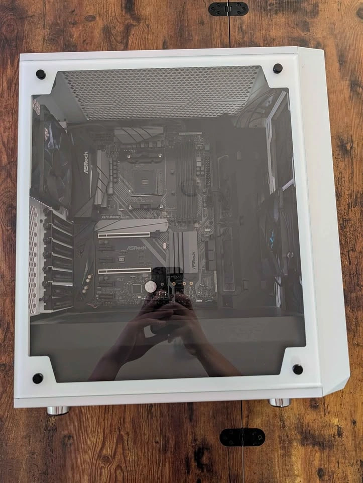 Fractal Design Meshify C Case with ASRock X470 Motherboard - photo 3