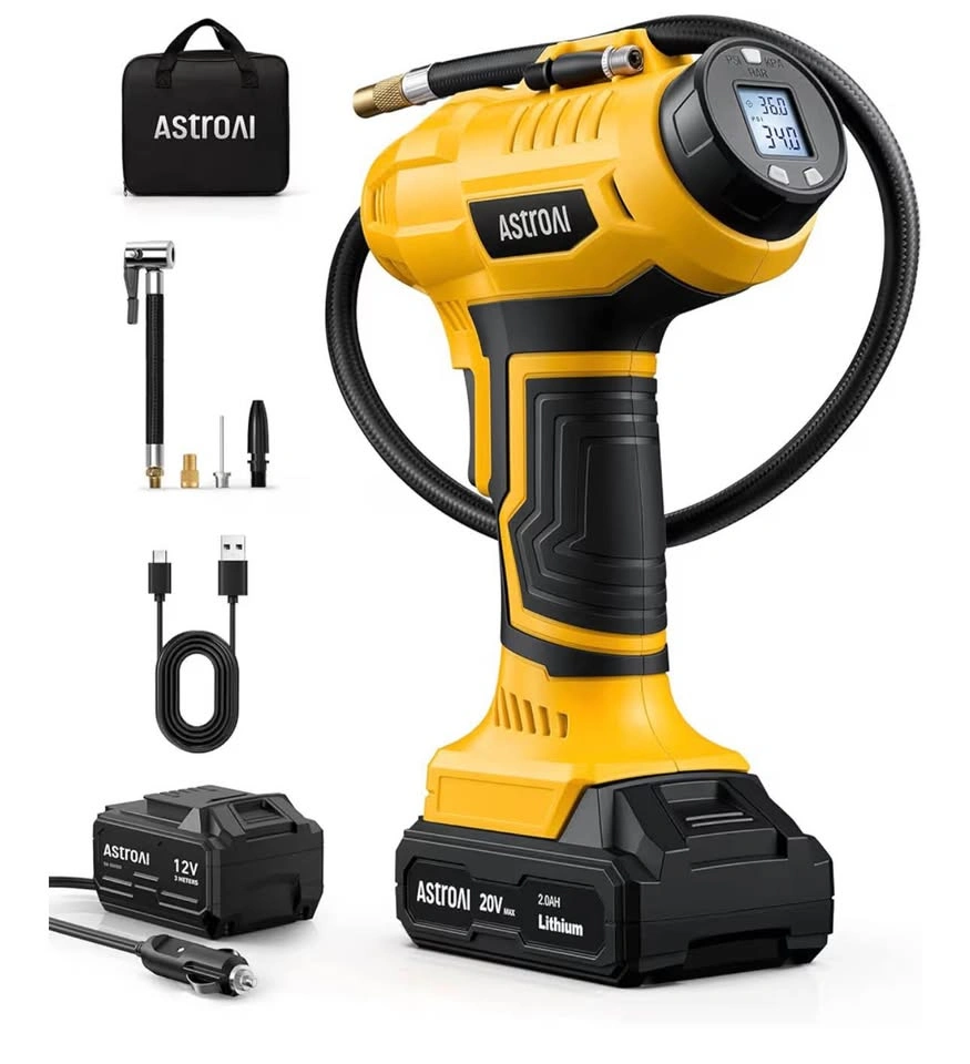 AstroAI Cordless Tire Inflator Portable Air Compressor