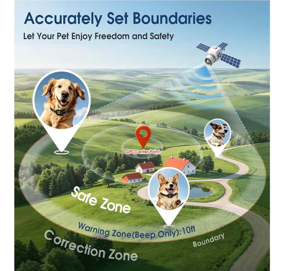 AI-Powered GPS Wireless Dog Fence and Training Collar - photo 4