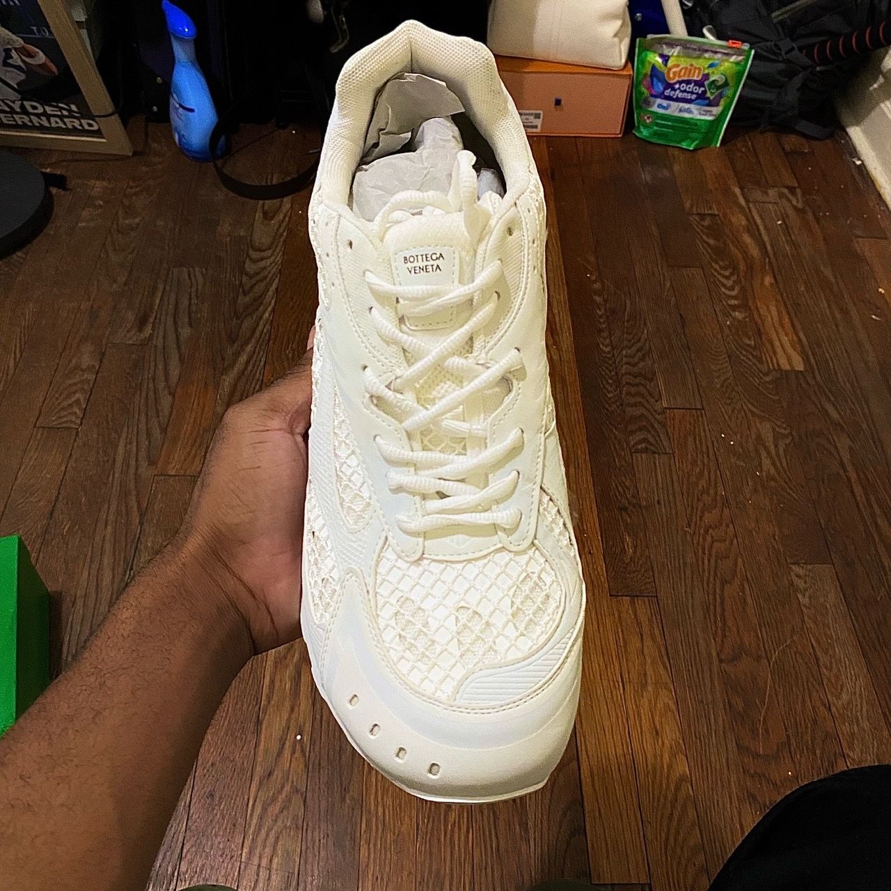 Men’s Orbit White Luxury Fashion Sneakers - photo 3