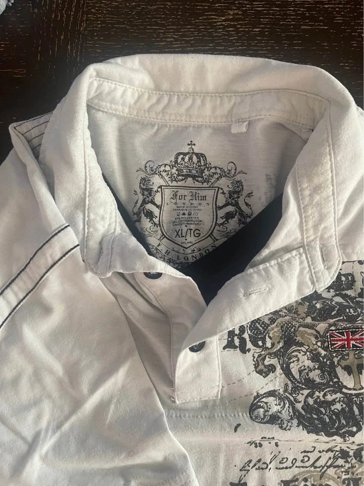 For Him London Graphic Polo Shirt Size XL - photo 2