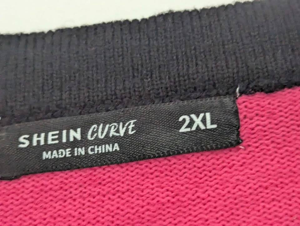SHEIN CURVE Pink Knit Cardigan - photo 4