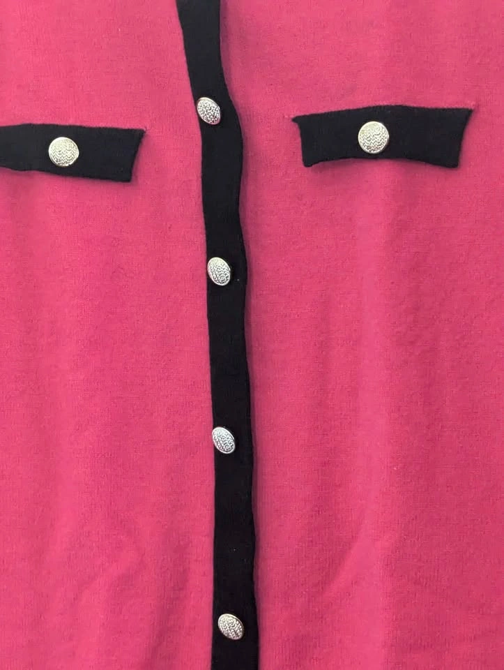SHEIN CURVE Pink Knit Cardigan - photo 5